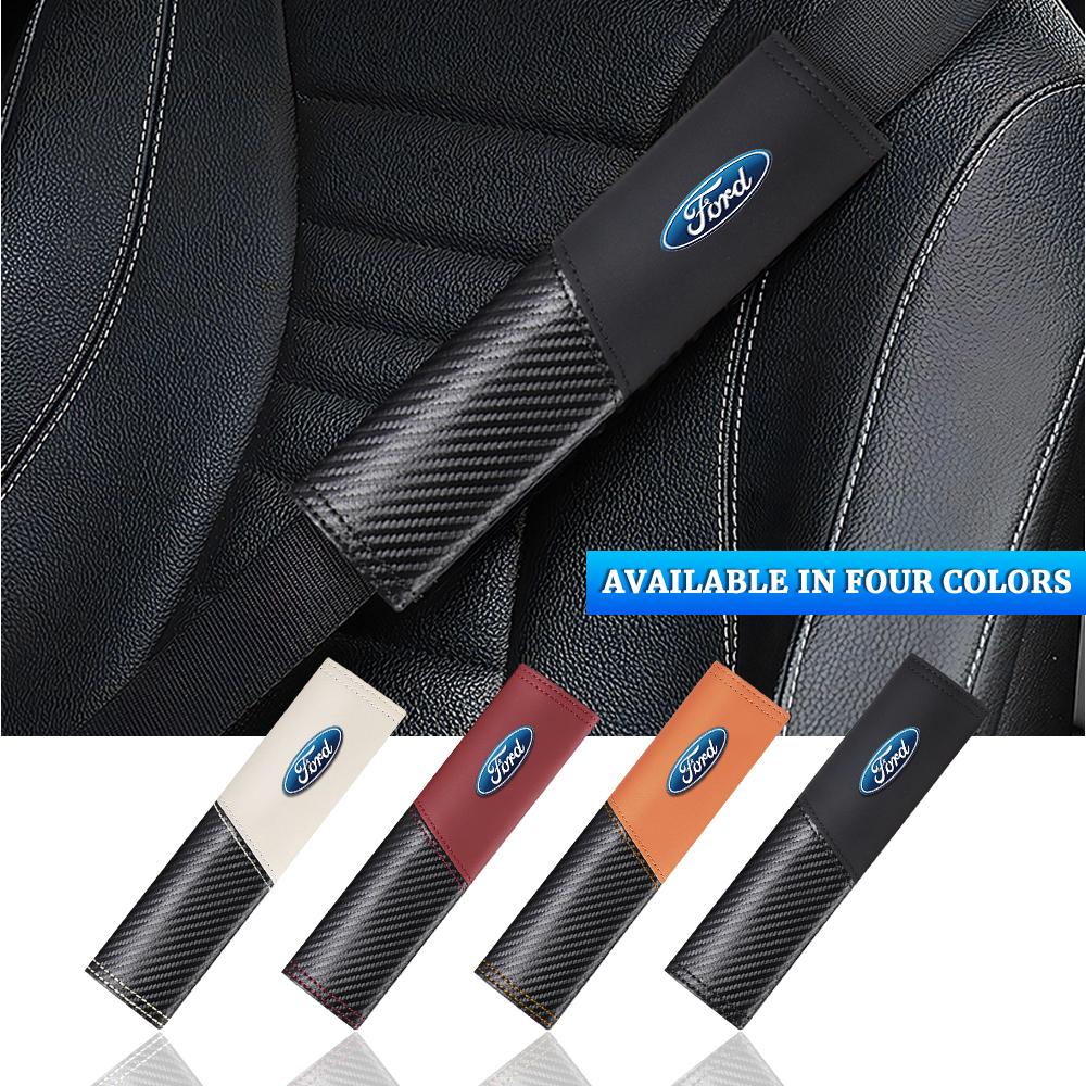 BAZP3 1pc Car Seat Shoulder Belt Protector Pad Auto Accessories For Ford focus Fiesta Ranger Mondeo Mustang Transit Shelby MK4 MK3 MK7
