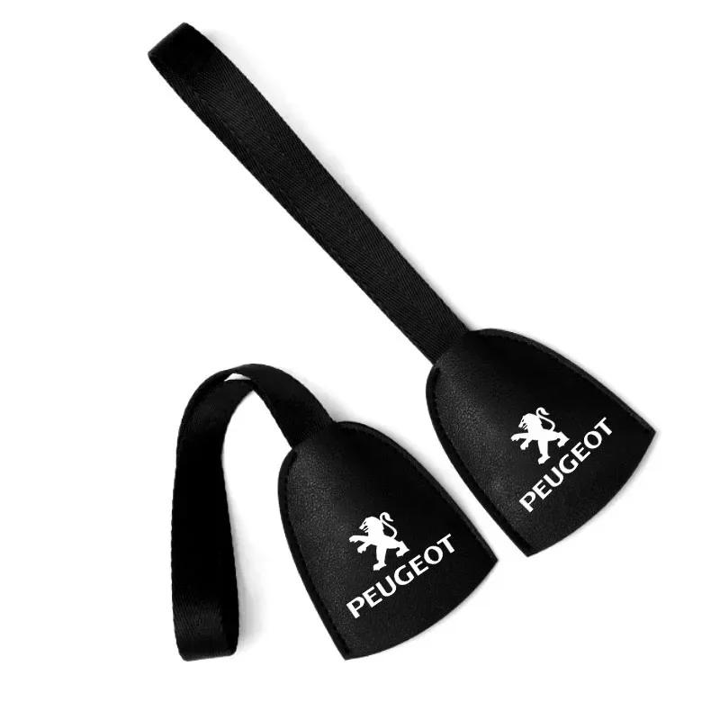 Кожаные крючки на спинку автомобильного сиденья Портативная вешалка для сумок Для Peugeot 206 307 308 3008 207 208 407 508 2008 107 106 205 Аксессуары