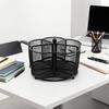 1Pc360360-degree rotating desktop storage rack-Belt5Compartment Multifunctional stationery storage box-Can be used to store office supplies and