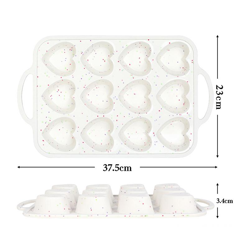 Премиум силиконовые формы для кексов с антипригарным покрытием, кремовые формы для кексов с металлическим усилением, идеальные подарки для любителей выпечки