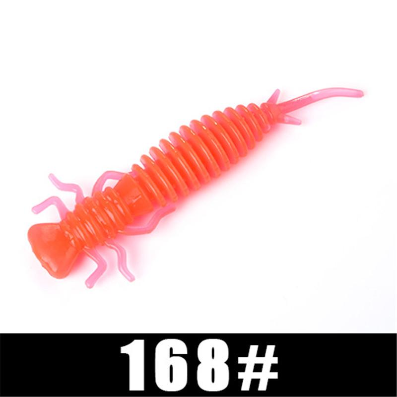 Мягкие приманки FISH KING Larva, 50 мм, 76 мм, 89 мм, искусственная приманка, рыболовная червь, силиконовая приманка для окуня, щуки, приманка для отсадки карпа, пластиковые приманки