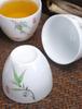 Творческая керамическая чашка для чая в форме яйца, 6 шт. / Набор, чайный сервиз из костяного фарфора, чашка для чая в стиле кунг-фу, стеклянный чайник-гайвань, кружки, кофейные чашки