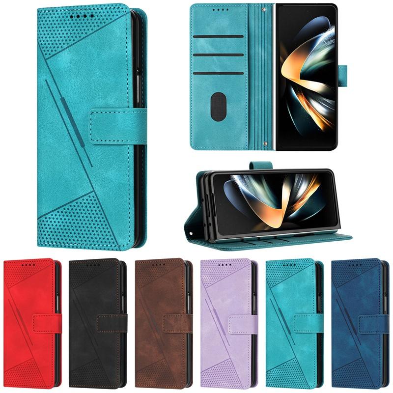 Для Samsung Galaxy Z Fold 3 4 5 6 бумажник флип чехол кожаный роскошный чехол слот для карт