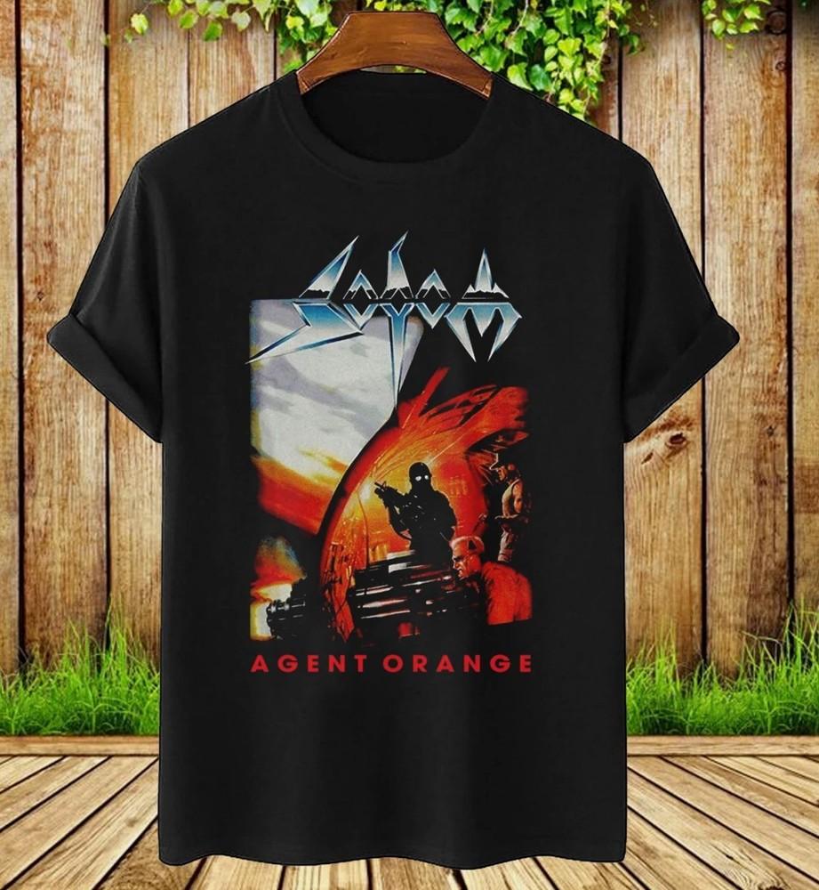 SODOM - Agent Orange Flag Classic Short Sleeve All size Gift Shirt Unisex T-Shirt