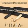 Съемная головка молнии без инструментов, наборы для ремонта металлических застежек-молний, ​​съемник застежек-молний для слайдера молнии, шитье своими руками, наборы для шитья рукоделия, металлическая молния