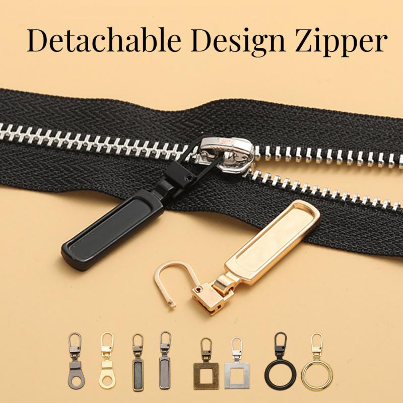 Съемная головка молнии без инструментов, наборы для ремонта металлических застежек-молний, ​​съемник застежек-молний для слайдера молнии, шитье своими руками, наборы для шитья рукоделия, металлическая молния