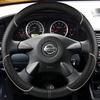 ized DIY Full coverage Steering Wheel Cover Accessorie for Nissan navara d22 1999 2000 2001 Almera N16 X-Trail Samsung SM3