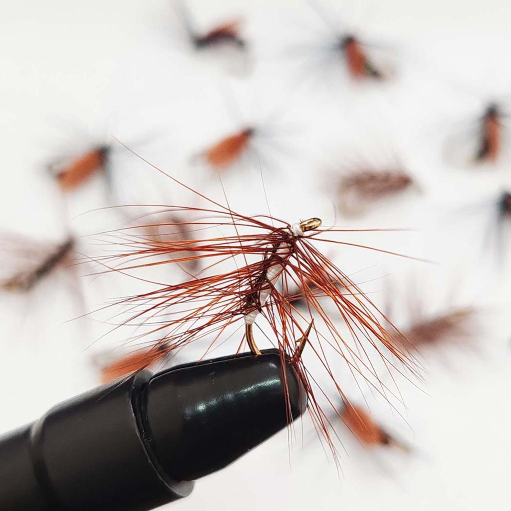 6/10 шт., размеры № 10, крылатые ручейники для лося и искусственные черные крылья, мушка для тела жука, сухие мушки, искусственные насекомые, приманка для форели, щуки, окуня, рыболовные снасти