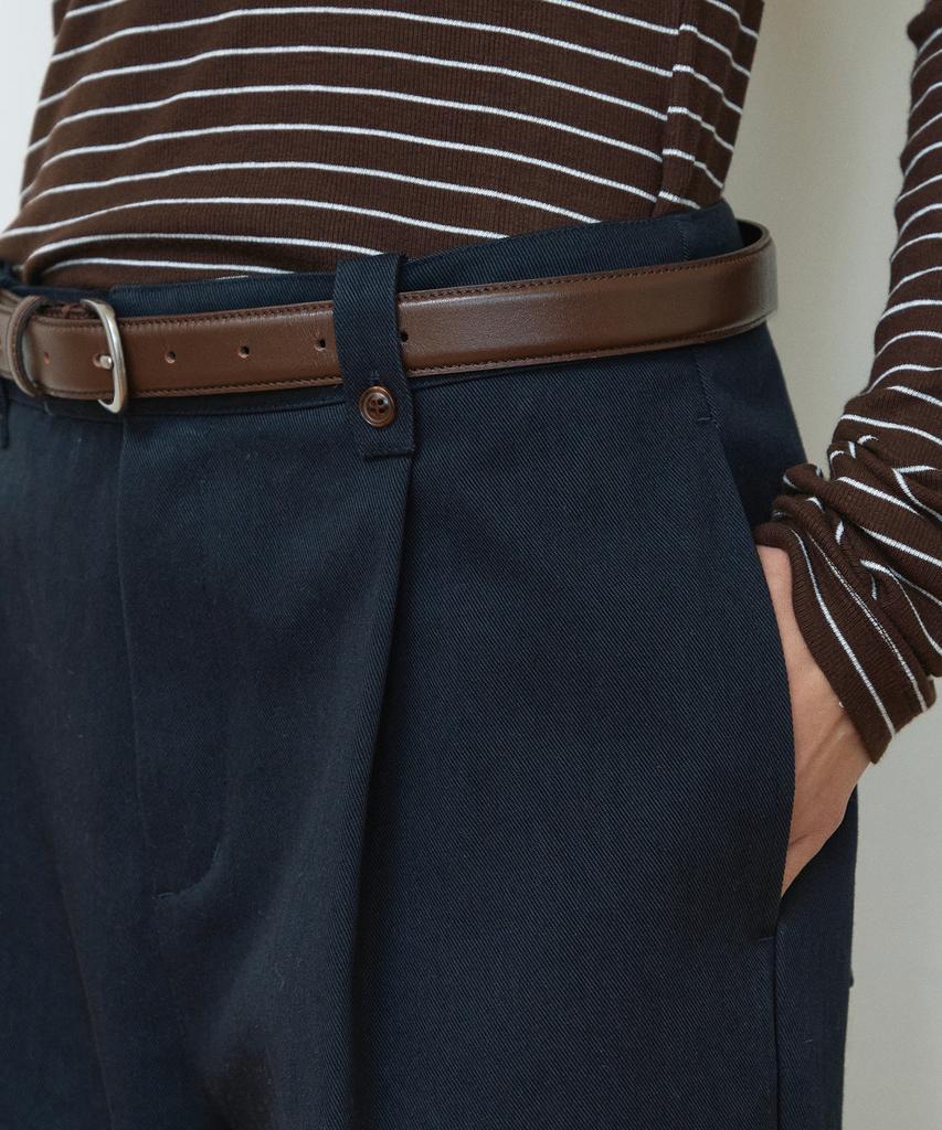 IHR Back Pocket Cotton Pants / Navy