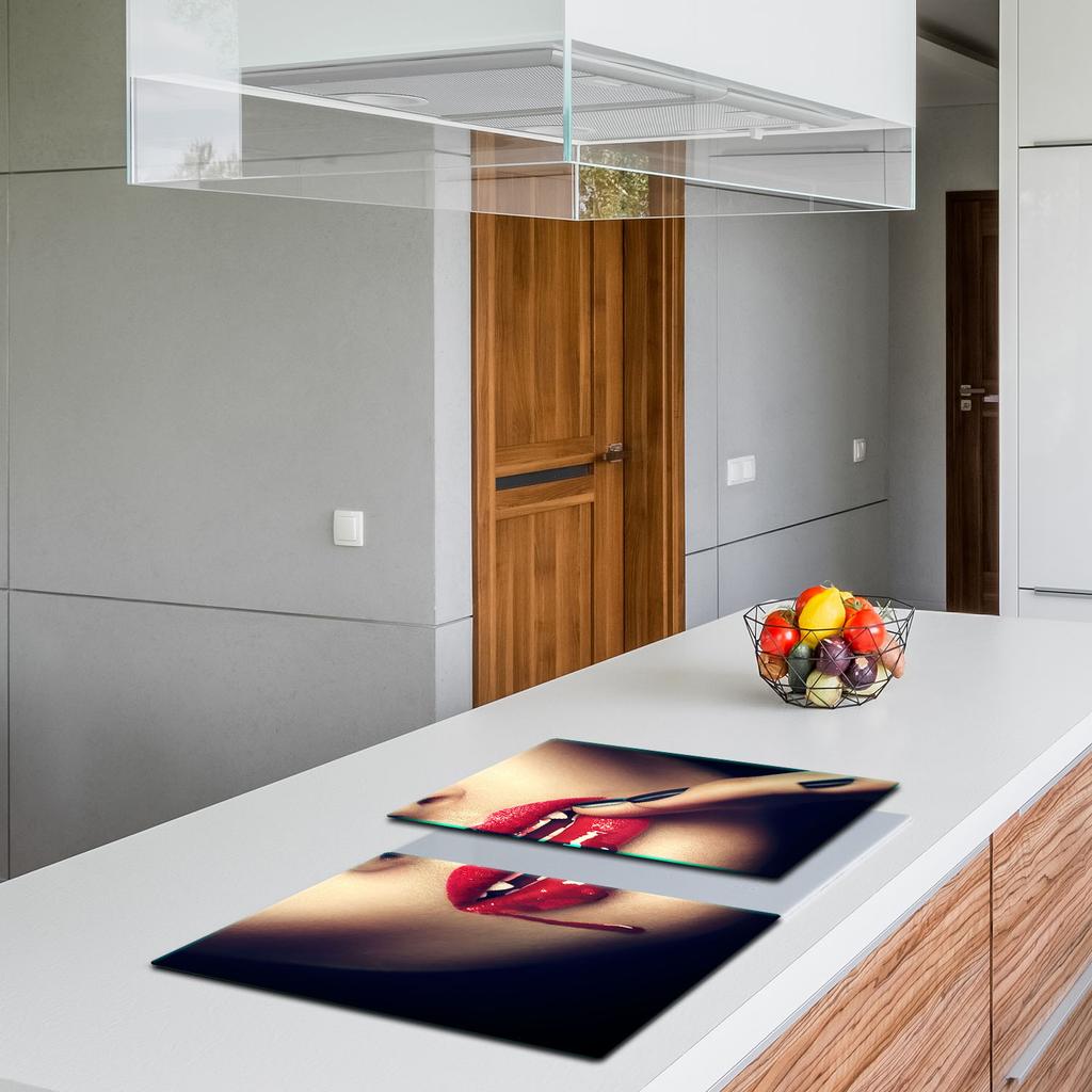 2x GLASS PROTECTIVE PLATE FOR STOVE 40x52 WOMEN
