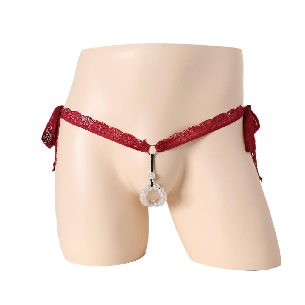2025 новые трусики-стринги соблазнение кружево жемчуг сексуальная страсть сексуальные стринги