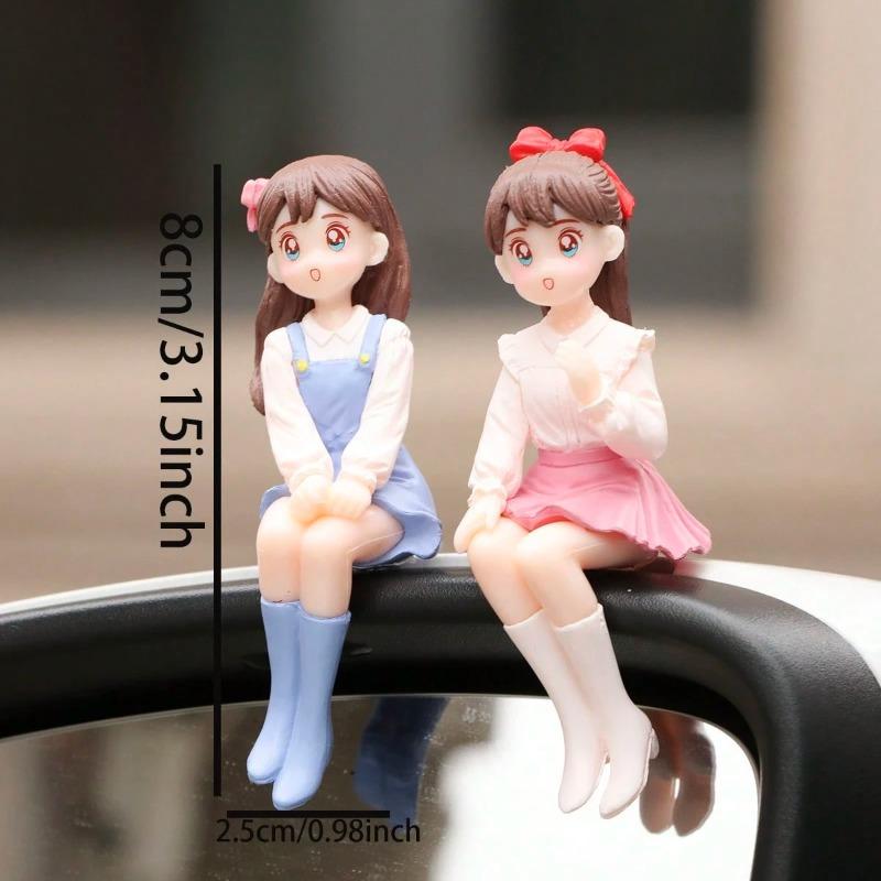 Милый набор для декора из ПВХ материала для дружбы девочек, подходит для приборной панели автомобиля