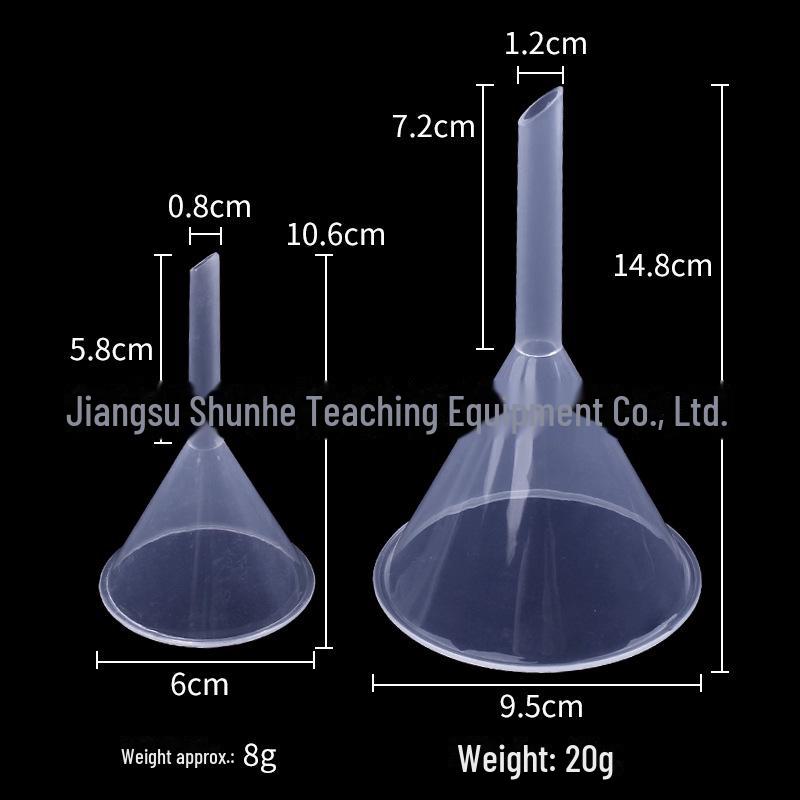 Треугольная коническая пластиковая воронка для химических экспериментов, фильтр-воронка 60 мм