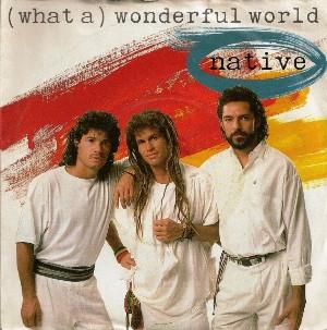 7-дюймовая пластинка NATIVE What A Wonderful World 3904267 AM Records 1989 Нидерланды Танцевальная Электроника Б/у
