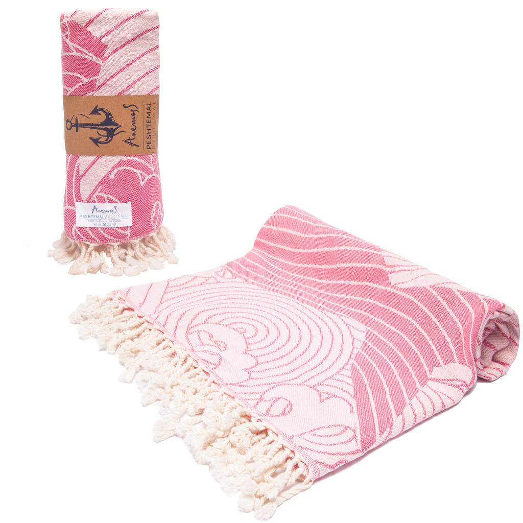 Anemoss Турецкое пляжное полотенце 39 x 70 100% хлопок Extra Large Turkish Peshtemal