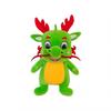 GREEN  40CM  Stuffed Doll Toy Fully Filled Adorable Appearance Vivid Facial Expressions Spring Festival Dragon Plush Toy New Year Gift