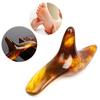 1pc Amber Resin Wax Triangle Foot Feet Massager Gua Sha Acupuncture Massager Acupoint Stick Shiatsu Tool Health Care