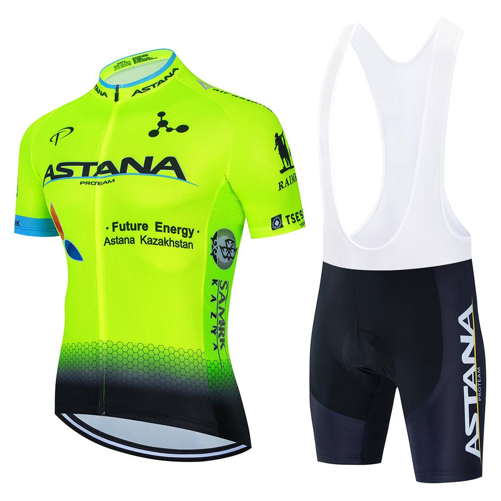 Exclusive For Astana Summer Cycling Clothes, Short-Sleeved Suits, Tops, Men'S Perspiration And Breathability, Tour De France Cycling Team