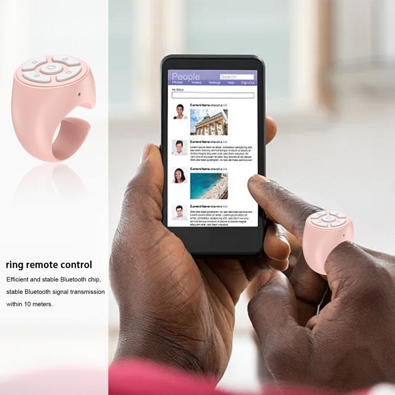 Беспроводное кольцо-скроллер для пальца, пульт дистанционного управления для пальца, Bluetooth-скроллер для перелистывания страниц, запись видео для Android, iOS