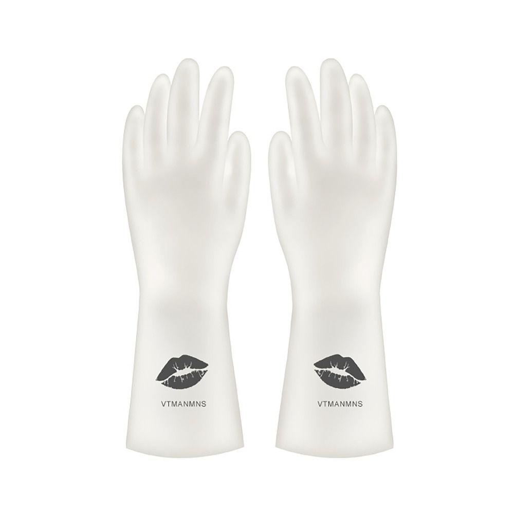1PAIR Non-slip Household Gloves S/M/L Cleaning Long Gloves for Household Kitchen Washing