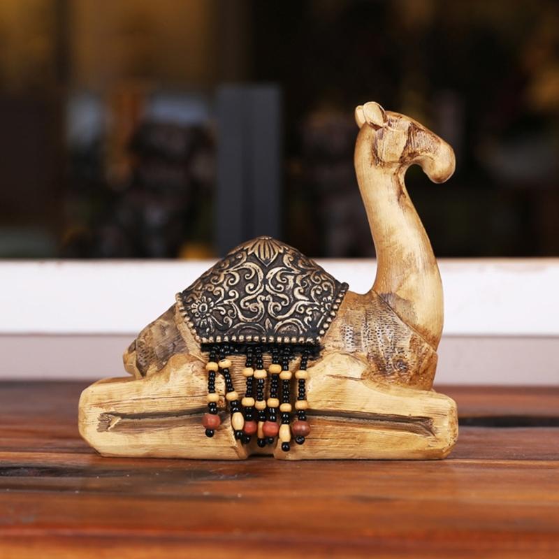 Фигурки верблюдов Статуи верблюдов из смолы Скульптуры животных Настольное украшение для офиса дома Настольные украшения Коллекционные предметы