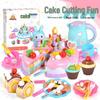 Набор для ролевой игры «Детский торт на день рождения», 86 предметов - Забавная игрушка для нарезания для мальчиков и девочек в возрасте 1-3 лет