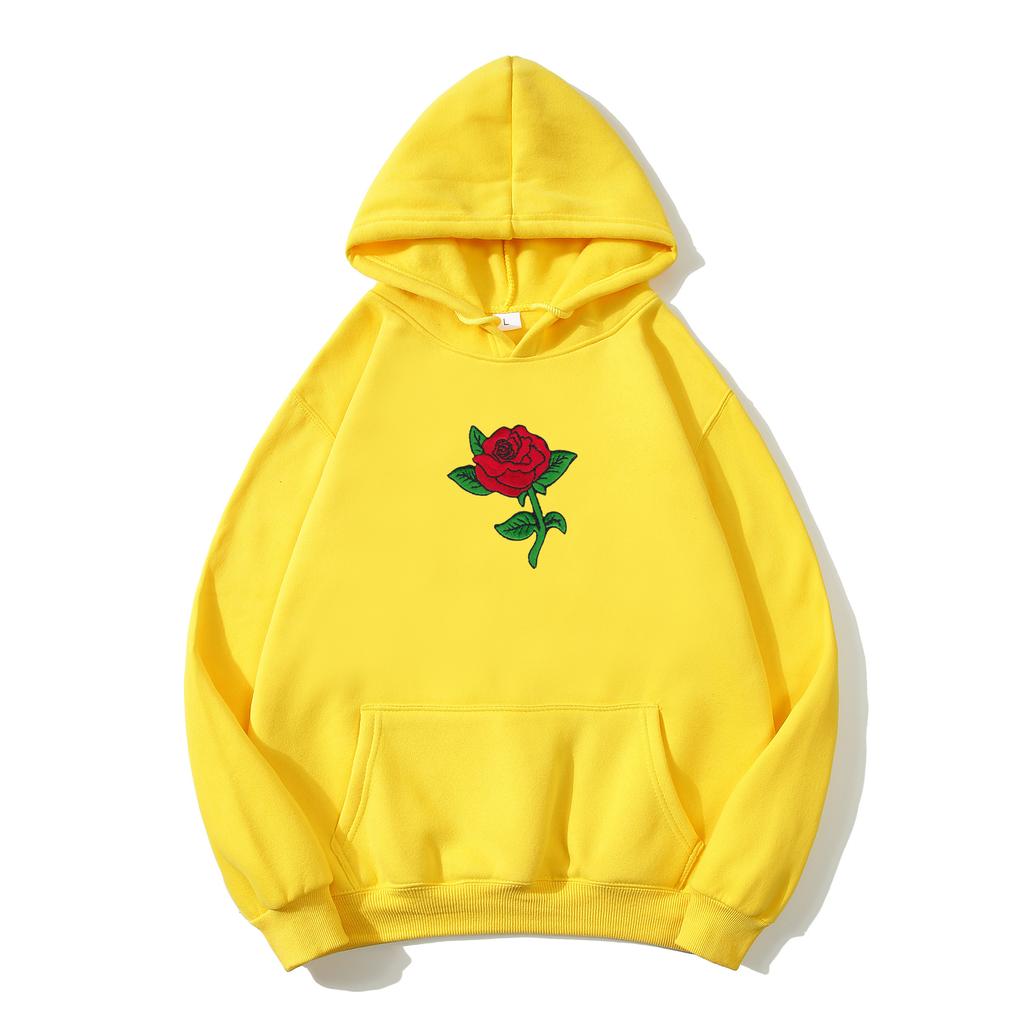 Толстовка с капюшоном в стиле Харадзюку, модная уличная одежда унисекс, толстовки с принтом розы, топы, пуловер, толстовка унисекс, толстовка с капюшоном, одежда