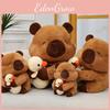 Adorable Soft Plush Capybara Doll For Kids Cute Cartoon Yellow Duck Design