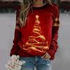 Женская толстовка с капюшоном, сексуальная, элегантная, с круглым вырезом, с 3D-принтом, с длинным рукавом, женские осенне-зимние пуловеры