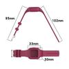 5‑Pack Solid‑Color Soft‑Silicone Watch‑Band Strap, Silver‑Steel‑Buckle Adjustable Wrist‑Bracelet Accessory For GarminFit JR3 / Vivofit JR 3