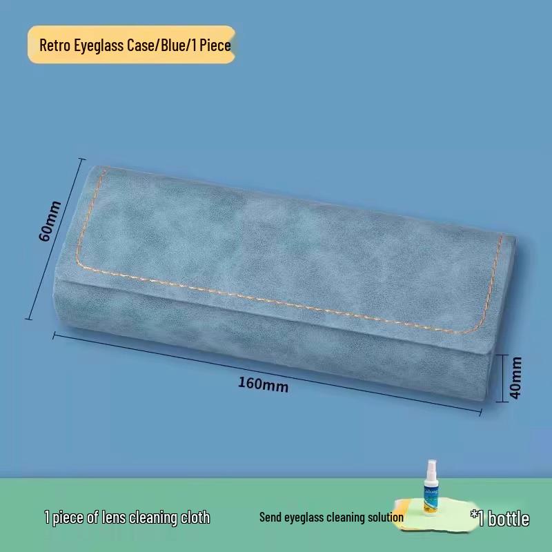 Men's Retro Anti-Pressure Myopic & Sunglasses Case