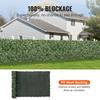 Ivy Privacy Fence, 1.5 x 4m Artificial Green Wall Screen, Greenery Ivy Fence w/ Mesh Cloth Backing and Strengthened Joint, Faux Hedges Vine Leaf