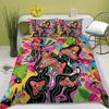 3D Psychedelic Mushroom Boho Mushroom Comfortable Duvet Quilt Cover Pillowcase Bedding Set Bedroom Decoration Home Textile