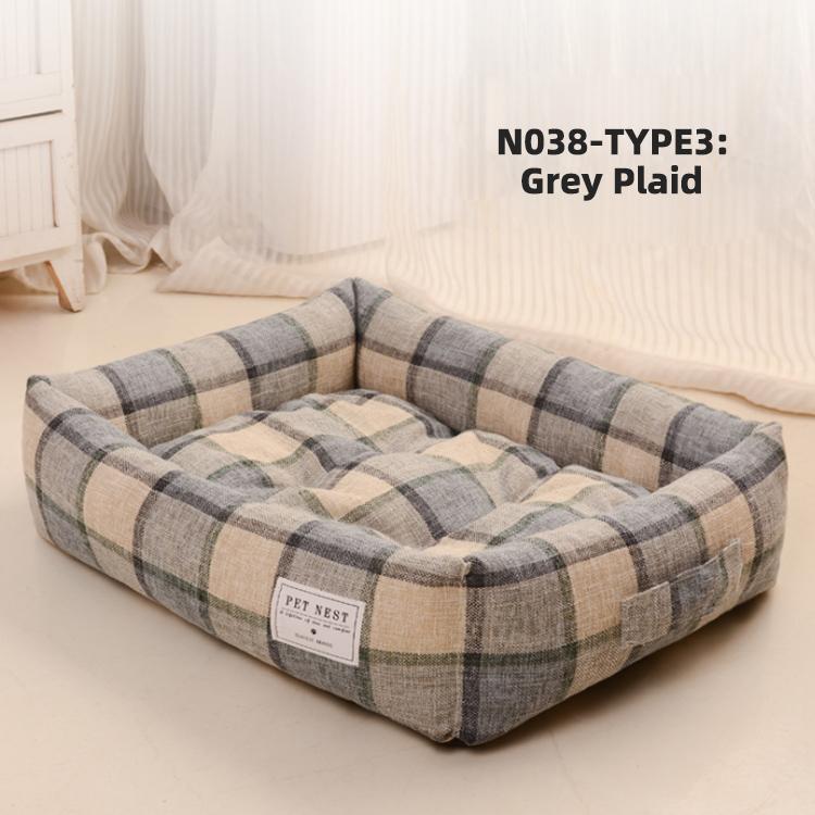 Dropshipping Long Faux Fur Pet Bed Comfortable Waterproof Plush Donut Round Dog Bed Soft Washable Cat Bed Removable Pet Cushion
