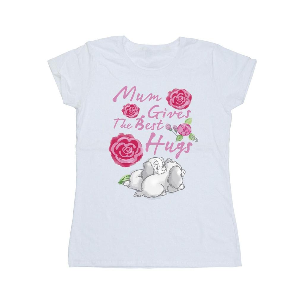 Disney Womens/Ladies Lady And The Tramp Mum Hugs Cotton T-Shirt