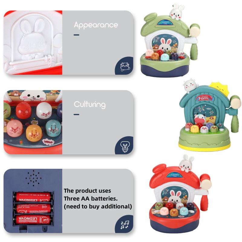 Детская игрушка с множеством функций Свет и звук Музыка Игра в выбивание кротов Взаимодействие родителей и детей Раннее развитие