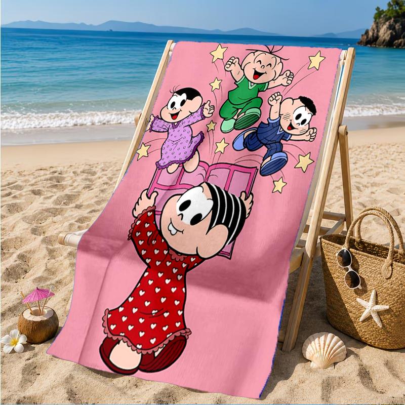 Monica's Adventures In Colorful Land Beach Towel, Super Soft Microfiber, Perfect Gift for Her/Him, Birthday, for Pool, Beach, Travel, Beach Party