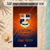 Beach TowelLuton Town Custom Name Text Personalized Soft Towel for Beach Pool Indoor Home Decor Gift