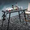 Outdoor Camping Aluminum Alloy IGT Table Foldable Adjustable Portable Barbecue Table Movable Kitchen Metal Outdoor Picnic Table