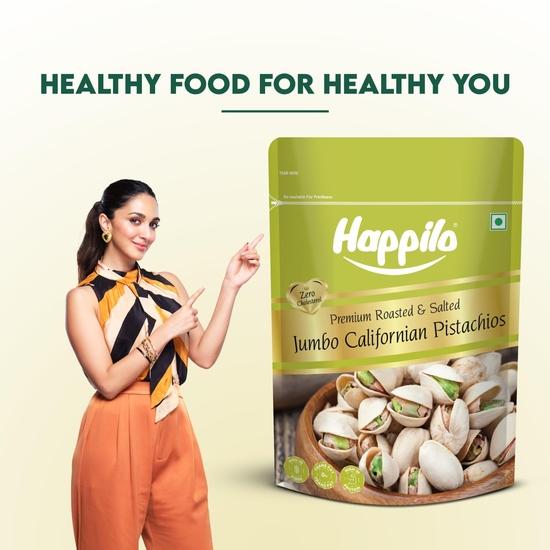 Happilo Premium Californian Roasted & Salted Pistachios 500g, Value Pack
