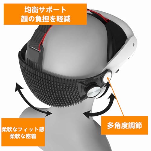 LICHIFIT Мягкое оголовье для Meta Quest 3/3S, Удобное, с мягкой подушкой, Легкое и дышащее, Замена для Elite Straps, Аксессуар для VR-оборудования