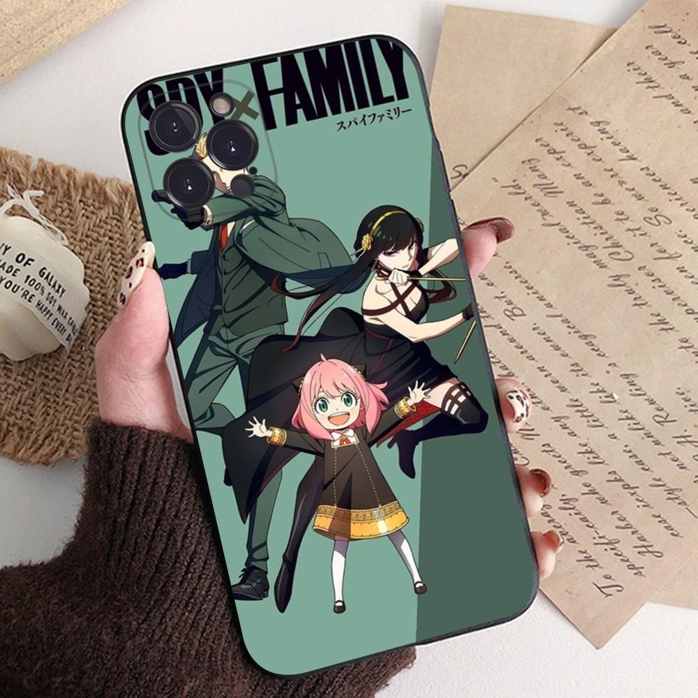 Мультяшный чехол для телефона SPY FAMILY Аниме Силиконовый Мягкий для iphone 15 14 13 12 11 Pro Mini XS MAX 8 7 6 Plus X XS XR Чехол