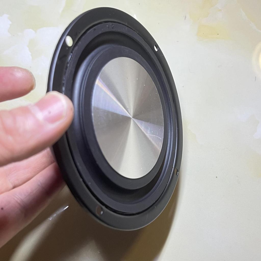 Радиатор с инвертированным краем для басового динамика 4" x 3" с кронштейном 5" x 6" для пассивных виброконусов - Аудиоаксессуар