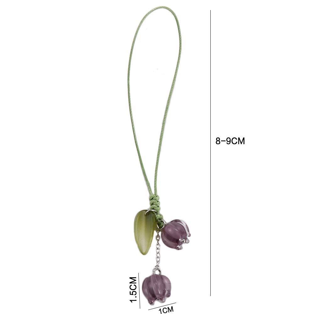 Милые тюльпаны цветы ремешок шнурки подвески для мобильного телефона чехол брелок автомобильные брелки гарнитура чехол повесить