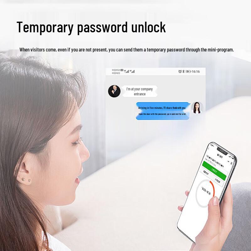 GEPAD A5S Умный замок для стеклянной двери с отпечатком пальца