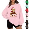 Women's Casual Fashion Solid Color Round Neck Raglan Long Sleeve Sweatshirt Top