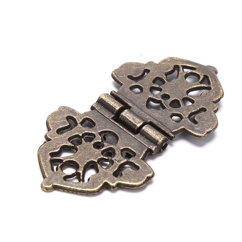 3 шт./компл. винтажные полые цветочные петли из сплава 24*54 мм, мебельная фурнитура, металлические петли для коробок «сделай сам»