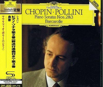 CD ФРЕДЕРИК ШОПЕН / МАУРИЦИО ПОЛЛИНИ - Фортепианные сонаты №№. 2 & 3, Баркаролла UCCG2091 Deutsche Grammo 2011 Япония ОбиКлассика Б/у