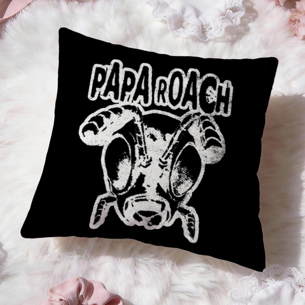 Band P-Papa R-Roach Cushion Cover Premium Comfort Reversible Pillow Cove -Two in One Design for Any Room & Car Interior