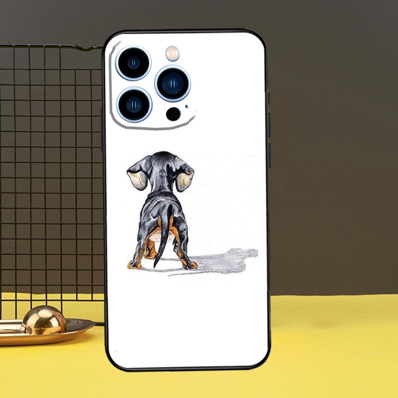 Чехол для телефона с изображением собаки таксы и таксы для iPhone 12 13 Mini 11 14 Pro Max X XS XR Max 7 8 Plus SE, мягкий чехол Fundas